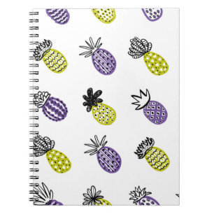 Nahtloses Ananas-Muster Notizblock