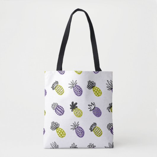 Nahtloses Ananas-Muster Tasche (Vorderseite)