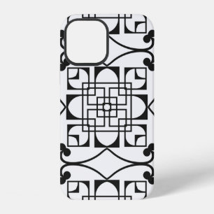 Nahtloses Art Deco-Muster. Vintage minimalistische iPhone 12 Hülle