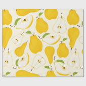 Nahtloses Birnenmuster. Unterschiedliche Birnen, g Geschenkpapier (Flach)