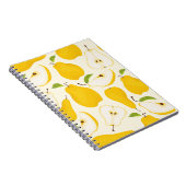 Nahtloses Birnenmuster. Unterschiedliche Birnen, g Notizblock (Rechte Seite)