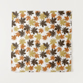 Nahtloses Blattmuster mit Grunge-Effekt Wandteppich (Vorderseite (Horizontal))