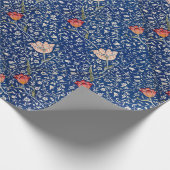 Nahtloses Blau mit Blume, schöne Geschenkverpackun Geschenkpapier (Ecke)