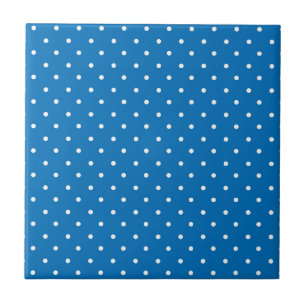 Nahtloses blaues Hintergrundmuster mit Tupfen Fliese