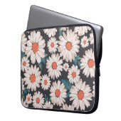 Nahtloses Blossom Daisy Blume Muster Laptopschutzhülle (Vorderseite Links)