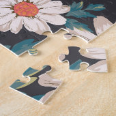 Nahtloses Blossom Daisy Blume Muster Puzzle (Seite)