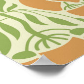 Nahtloses Blumendesign im Jugendstil Poster (Ecke)