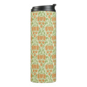 Nahtloses Blumendesign im Jugendstil Thermosbecher (Nach links gedreht)