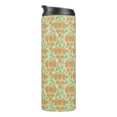 Nahtloses Blumendesign im Jugendstil Thermosbecher (Nach rechts gedreht)