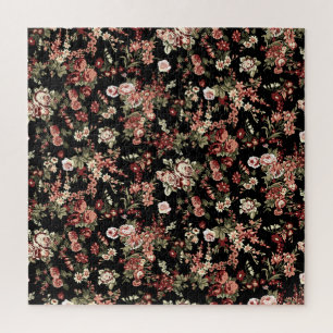 Nahtloses Blumenhintergrundmuster: Blumenmuster. Puzzle