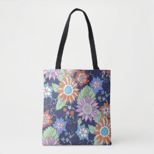 Nahtloses Blumenhintergrundmuster Frühling - Somme Tasche