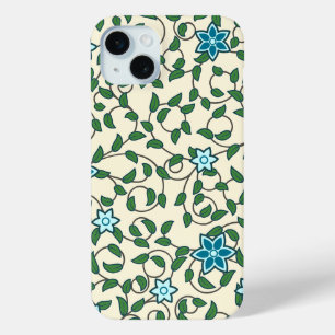 Nahtloses Blumenmuster auf beigem Hintergrund Case-Mate iPhone Hülle