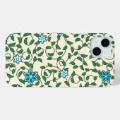 Nahtloses Blumenmuster auf beigem Hintergrund Case-Mate iPhone Hülle (Rückseite (Horizontal))