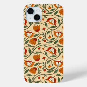 Nahtloses Blumenmuster auf beigem Hintergrund Case-Mate iPhone Hülle