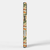 Nahtloses Blumenmuster auf beigem Hintergrund Case-Mate iPhone Hülle (Rückseite / Rechts)