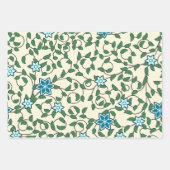 Nahtloses Blumenmuster auf beigem Hintergrund Geschenkpapier Set (Vorderseite)
