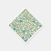 Nahtloses Blumenmuster auf beigem Hintergrund Serviette (Ecke)