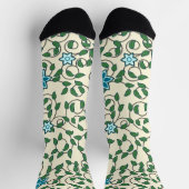 Nahtloses Blumenmuster auf beigem Hintergrund Socken (Oben)