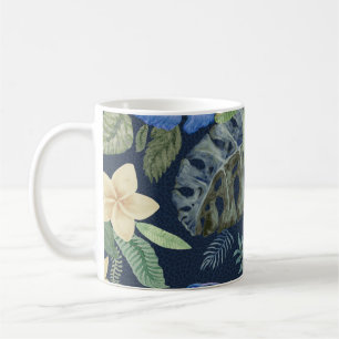Nahtloses Blumenmuster aus handgemalter Wasserfarb Kaffeetasse