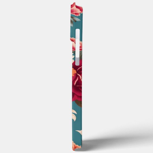 Nahtloses Blumenmuster Case-Mate iPhone Hülle (Rückseite / Links)