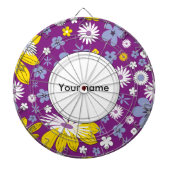 Nahtloses Blumenmuster Dartscheibe (vorne)