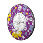 Nahtloses Blumenmuster Dartscheibe (Vorderseite rechts)