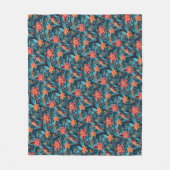 Nahtloses Blumenmuster Fleece Blankon (Vorderseite)