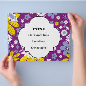 Nahtloses Blumenmuster Flyer (Hand)