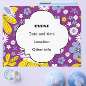 Nahtloses Blumenmuster Flyer (Einzeln)