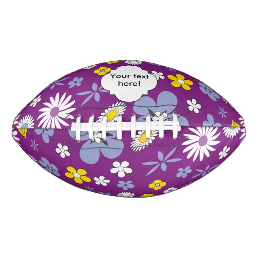 Nahtloses Blumenmuster Football (Vorderseite)