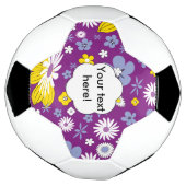 Nahtloses Blumenmuster Fußball (Gedreht)