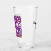 Nahtloses Blumenmuster Glas (Links)