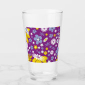 Nahtloses Blumenmuster Glas (Vorderseite)
