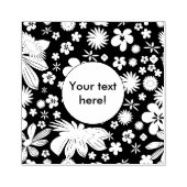 Nahtloses Blumenmuster Gummistempel (Prägung)