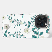 Nahtloses Blumenmuster  iPhone Hülle (Rückseite (Horizontal))