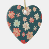 Nahtloses Blumenmuster Keramik Ornament (Rechts)