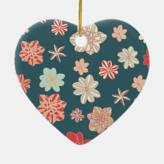 Nahtloses Blumenmuster Keramik Ornament