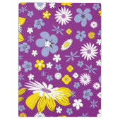 Nahtloses Blumenmuster Klemmbrett (Rückseite)