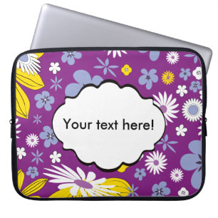 Nahtloses Blumenmuster Laptopschutzhülle