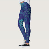 Nahtloses Blumenmuster Leggings (Links)