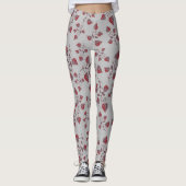 Nahtloses Blumenmuster Leggings (Vorderseite)