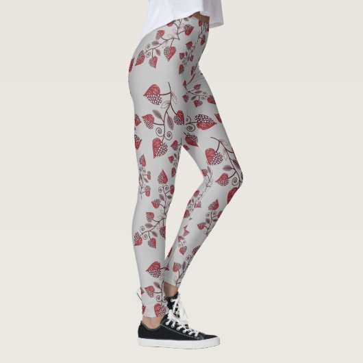 Nahtloses Blumenmuster Leggings (Rechts)