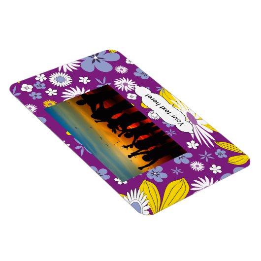 Nahtloses Blumenmuster Magnet (Rechte Seite)