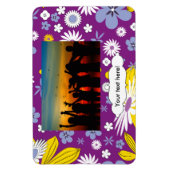 Nahtloses Blumenmuster Magnet (Vertikal)