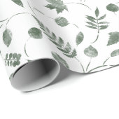 nahtloses Blumenmuster mit Blättern Geschenkpapier (Rolleneckpunkt)