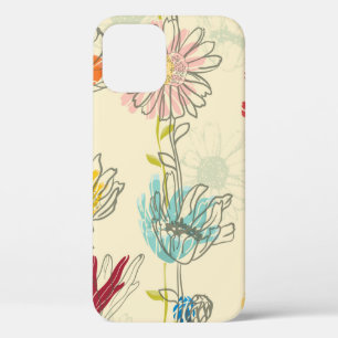 Nahtloses Blumenmuster mit handgezeichnet Blume Case-Mate iPhone Hülle