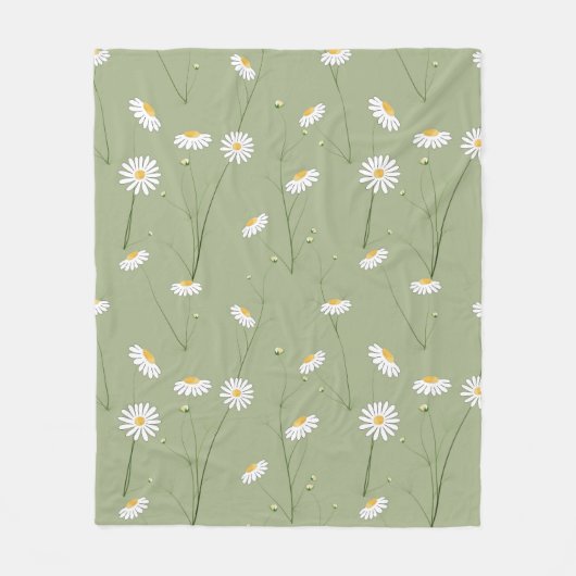 Nahtloses Blumenmuster mit Kosmos flo Fleecedecke (Vorderseite)