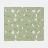 Nahtloses Blumenmuster mit Kosmos flo Fleecedecke (Vorderseite (Horizontal))