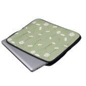 Nahtloses Blumenmuster mit Kosmos flo Laptopschutzhülle (Vorne Knopf)