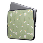 Nahtloses Blumenmuster mit Kosmos flo Laptopschutzhülle (Vorderseite Links)